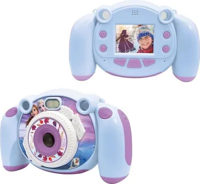 Obrázok produktu pre Digitálny fotoaparát Frozen pre deti, 2-palcový LCD displej, širokouhlý objektív 100°, funkcia foto a video