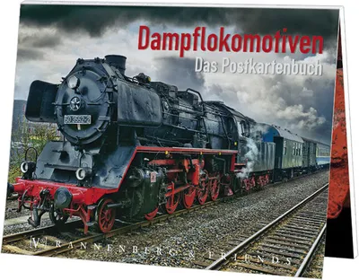 Produktbild von Postkartenbuch Dampflokomotiven, Postkartenbücher Ansichtskarte Postkarte, Zug Lok