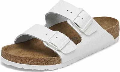 Image de Birkenstock 1025061 Mule unie à semelle basse Arizona, blanche, taille 43