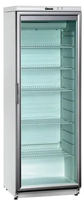 Produktbild von Bartscher Flaschenkühlschrank 350 Liter, 600x600x1730 mm, doppelverglast, 5 Ablagen