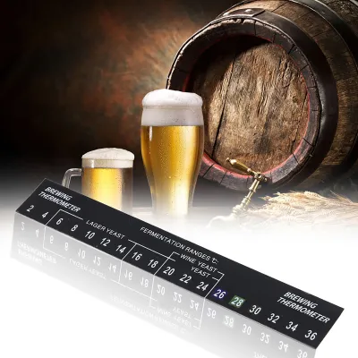 Image de Thermomètre à bière adhésif, Thermomètre de brasserie adhésif, Thermomètre de brasserie domestique, Thermomètre à bière adhésif, Thermomètre de brasserie adhésif