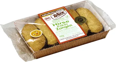 Produktbild von naturkorn mühle Werz - Hirse-Vollkorn-Kokos-Zungen glutenfrei - 150g