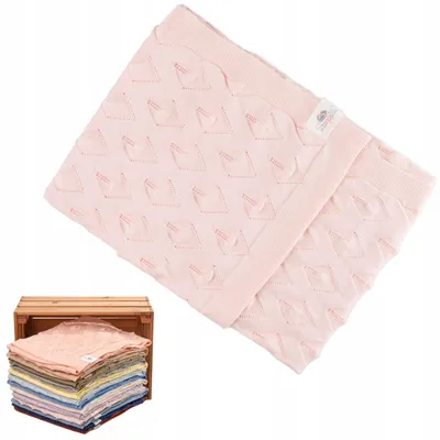 Produktbild von Snuglytots Babydecke Muschel 100% Baumwolle Rosa
