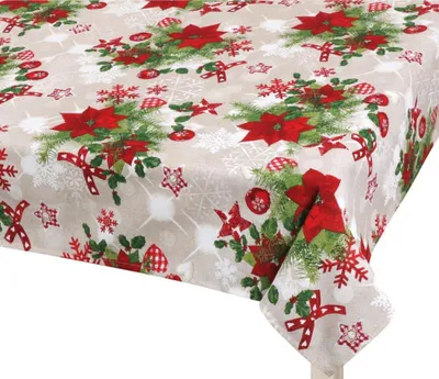 Produktbild von Tischdecke CHRISTMAS - 100x100 cm - Rot