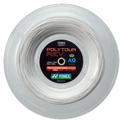 Produktbild von Yonex Tennissaite Polytour Rev 1.25 auf Spule 200m Weiß