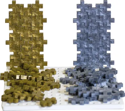 Produktbild von Plus Plus Gold und Silber - Konstruktionsmaterial Bausteine 2000 St. gemischt