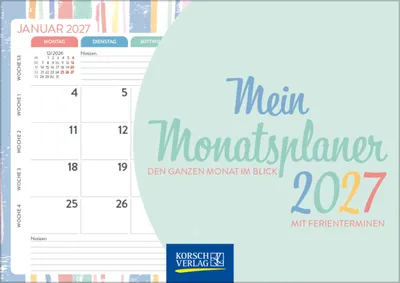 Obrázek produktu pro Můj měsíční plánovač 2027