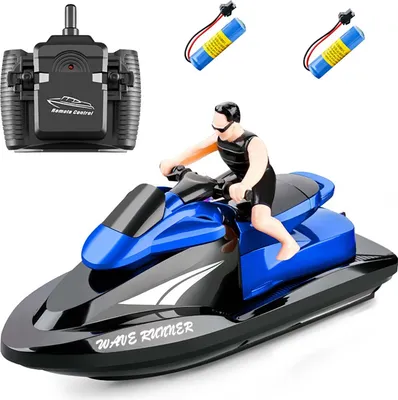 Produktbild von 809 RC Motorboot RC Boot Hochgeschwindigkeitsfernbedienungsboot fuer Pools Lakes 2,4 GHz Wasserdichtes Spielzeug fuer Kinder Jungen und Maedchen