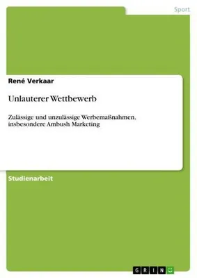 Zdjęcie produktu dla Unlauterer Wettbewerb