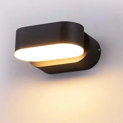 Immagine prodotto di V-TAC VT-816 Lampada LED 5W da muro nero testa ruotabile wall light da parete bianco naturale 4000K IP65 - SKU 218289
