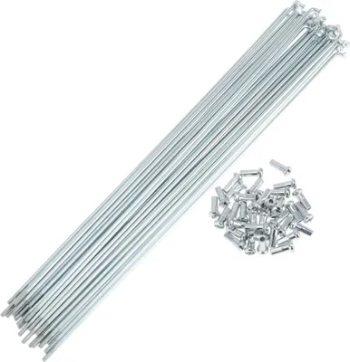 Produktbild von 36 Set 13G Fahrradspeichen 257mm Fahrradrad Speichen Verzinkter Kohlenstoffstahl Silberton