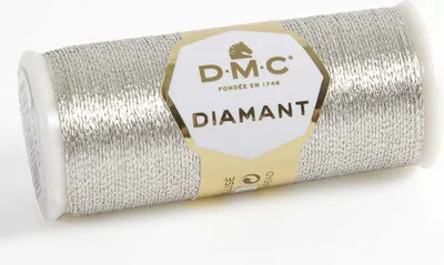 Zdjęcie produktu dla DMC Diamant - cienka metaliczna nić do haftu (D168)