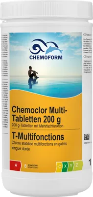 Produktbild von Chemoform Chemoclor Multi-Tabletten 200 g Multifunktionstabletten 1 kg