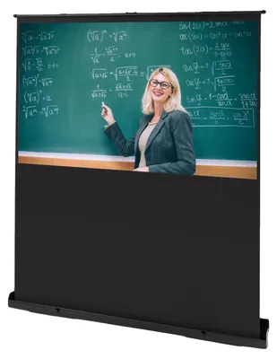 Productafbeelding van Draagbare projectiescherm, 80 inch diagonaal, verstelbare hoogte 100 cm, beeldverhouding 16:9, kijkhoek 160°, schermreflectie 1.2
