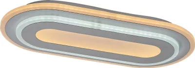 Zdjęcie produktu dla Plafon LED owalny Prue biały 40W Odcienie bieli 2460lm metal wym:4,5x40x40cm IP20 Rabalux