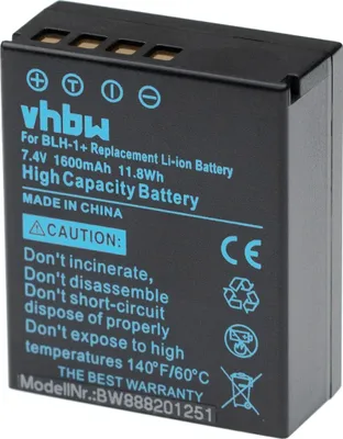 Produktbild von vhbw Akku Ersatz für Olympus BLH-1 für Kamera (1600 mAh, 7,4 V, Li-Ion), Infochip