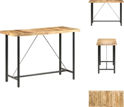 Obrázek produktu pro vidaXL Barový stůl 150x70x107 cm Hrubé mangové dřevo - Jídelní stoly