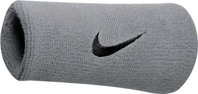 Produktbild von NIKE Swoosh Doublewide Wristbands grau