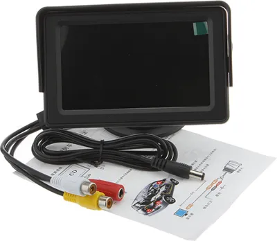 Immagine prodotto di 4,3 pollici Auto Video Rear View Monitor Display per la telecamera di parcheggio posteriore del veicolo di backup (senza fotocamera) Nero