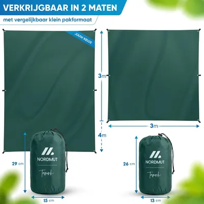Immagine prodotto di Telo impermeabile, robusto, di dimensioni 3x4 metri, ultraleggero, ideale per attività all'aperto