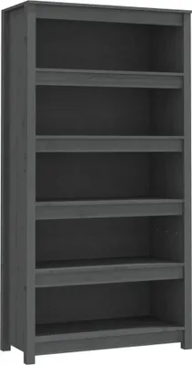 Produktbild von vidaXL Bücherregal Grau 80x35x154 cm Massivholz Kiefer