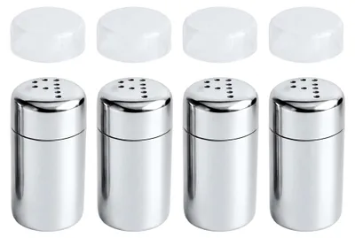 Produktbild von 4er Set Mini Salz- und Pfefferstreuer aus Edelstahl