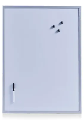 Produktbild von Zeller Magnet-/Schreibtafel, alugrau 60x80