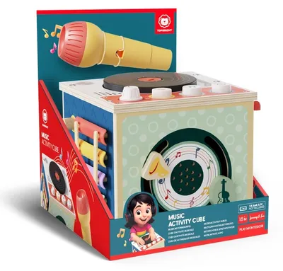 Imagen del producto de Cubo de actividades musicales TOP BRIGHT (juguete musical, juguete educativo y creativo)