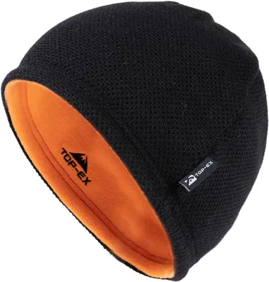 Productafbeelding van Wintermuts heren - Omkeerbare beanie van wol en fleece - Winddicht