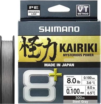 Zdjęcie produktu dla Shimano Kairiki 8+ Mysterious Power (300 m, szary)