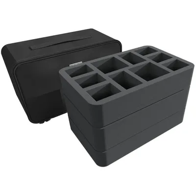 Image de Sac MINI PLUS pour 32 figurines Warcry avec compartiments en mousse