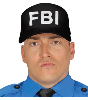 Produktbild von FBI Kappe schwarz für Fasching & Halloween