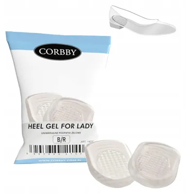 Produktbild von Corbby Dämpfende Gel-Fersenkissen Größe L 40-46