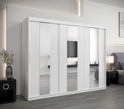 Obrázek produktu pro Skříň s posuvnými dveřmi DORA - šířka 250 cm, bílá