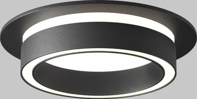 Produktbild von Maytoni  Einbaustrahler Orlo 1x GX53 excl. Schwarz aus Aluminum und Acryl   15W für Küche, Schlafzimmer, Wohnzimmer, Esszimmer, Lobby