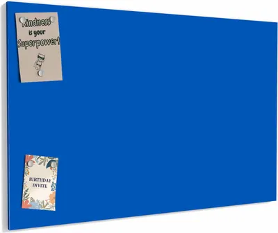Produktbild von Magnettafel 90x60cm magnetisch & beschreibbar Metall-Board - Blauer Hintergrund I