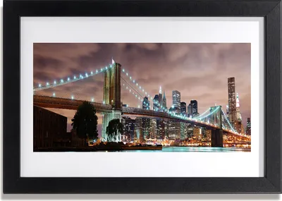 Produktbild von Bild 30x20 MDF-Rahmen Wandkunst Architektur Brücke Stadt