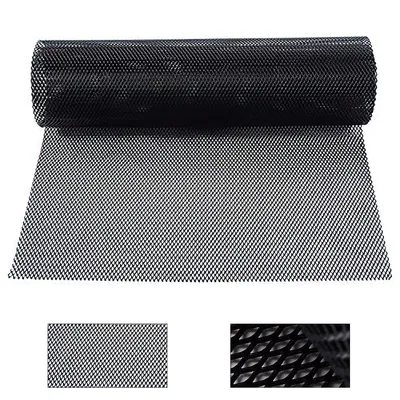 Produktbild von 100×33cm Schwarz Renngitter, 3×6mm Raute Lochgröße, Aluminiumlegierung Streckgitter, Race Gitter, universell passendes automotive Kühlergitter