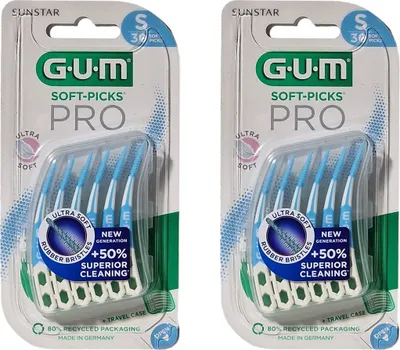 Produktbild von 2x GUM Soft-Picks Pro Small 2x 30 Stück