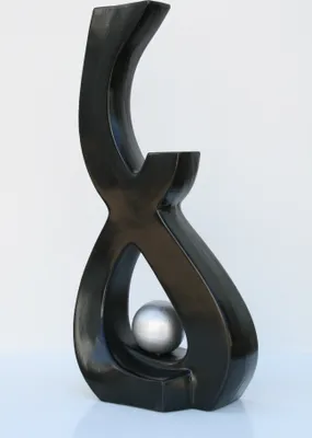 Produktbild von BODENVASE KERAMIK "Moderno" - ca.80 CM Schwarz