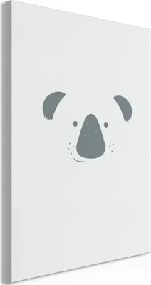 Produktbild von Italienischer Leinwand Leinwandbild - Smiling Koala (1 Part) Vertical 20x30 cm Für Kinder g-A-0320-b-a