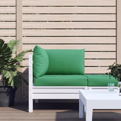 Produktbild von HOMMIE Gartenbankauflage - CLORIS - Palettenkissen 3-tlg. - modernes Design - Sitzkissen/Polsterauflage - Grün Oxford-Gewebe NEU642074 - Gartenmöbelauflagen