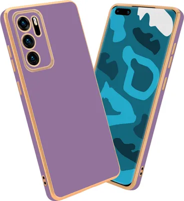 Produktbild von Cadorabo Schutzhülle für Huawei P40 Hülle in Lila Handyhülle TPU Silikon Kameraschutz Etui Case