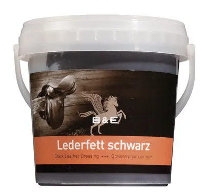 Produktbild von B & E Lederfett schwarz, 500 ml für Schuhe, Handtaschen, Cabrio-Verdeck,Ledercombi,Ledercouch…