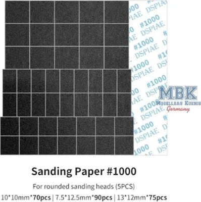 Productafbeelding van DSPIAE DSP-MSP-ES10 Schuurpapier voor oscillerende schuurmachines, schuurkop #1000