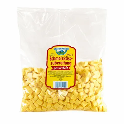 Produktbild von Bayernland - Schmelzkäse-Würfel, 1 kg Beutel