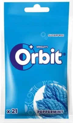 Obrázok produktu pre Orbit Peppermint žuvačka bez cukru, 21 kusov
