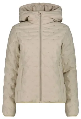 Produktbild von Jacket Fix Hood Melange Women 36K2386 40 beige - kaki melange