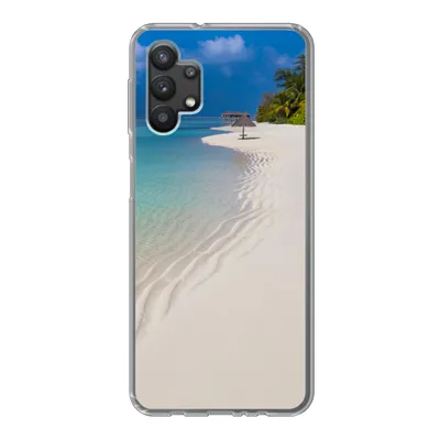 Produktbild von MuchoWow® Handyhülle Schutzhülle Hülle für Samsung Galaxy A32 5G Meer - Strand - Sommer Silikon Softcase Handy Hülle - Softcase
