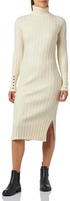 Produktbild von baradello Damen Strick Langarmkleid midi 31429138-BA01, Hellbeige, M/L